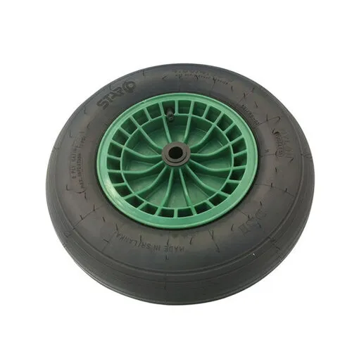MM Wiel Kunststof Velg Groen Zonder As