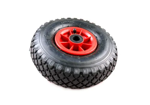 Fort Steekwagenwiel Import Rode Velg met 2Ply Band