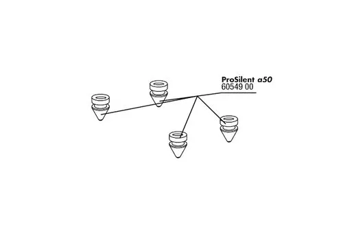 JBL PS/PA a50 rubberen voetjes (4 stuks)