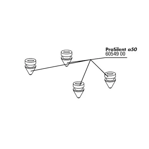 JBL PS/PA a50 rubberen voetjes (4 stuks)