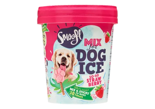 Smoofl Honden Ijsmix Aardbei 160 Gram