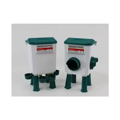 Junai.nl Drinker en Feeder set, 11,5 liter met watercups en 7,5kg voerbak