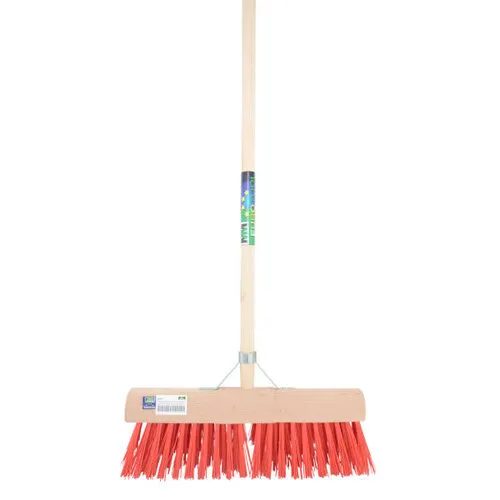 MM Eurotool Gemeentebezem kunstvezel rood | 45 cm