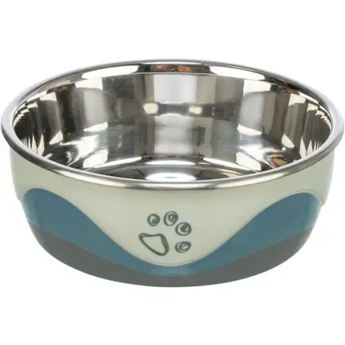 Trixie RVS Voer/Waterbak met hondenpoot