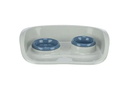 Trixie Kunststof katten Voer/Waterbak-Set