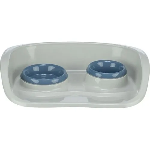 Trixie Kunststof katten Voer/Waterbak-Set