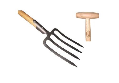 De Wit Spitvork 4 Tands Met Dul Essen Steel 80 Centimeter