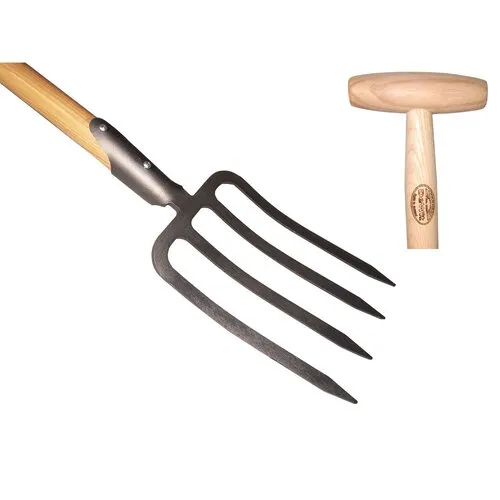 De Wit Spitvork 4 Tands Met Dul Essen Steel 80 Centimeter