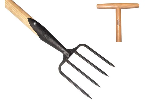 De Wit Grasmat Herstelvork 4 Tands Essen Steel 90 Centimeter