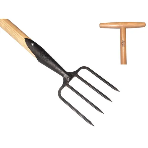 De Wit Grasmat Herstelvork 4 Tands Essen Steel 90 Centimeter