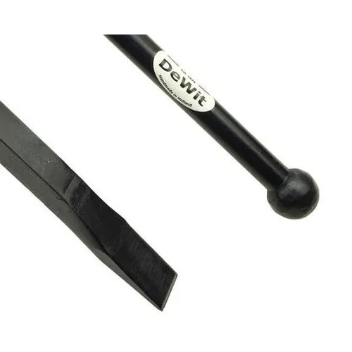 De Wit Stootijzer 1750mm met 40cm vierkant knop en beitel