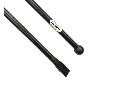De Wit Stootijzer 180 x 2,8 Centimeter Met Knop En Beitel