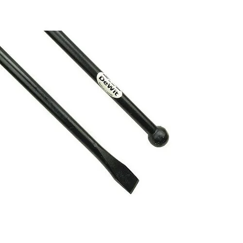 De Wit Stootijzer 180 x 2,8 Centimeter Met Knop En Beitel