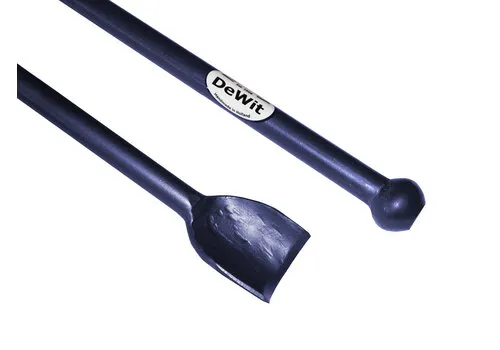 De Wit Stootijzer 1200 x 28mm ronde bek en knop