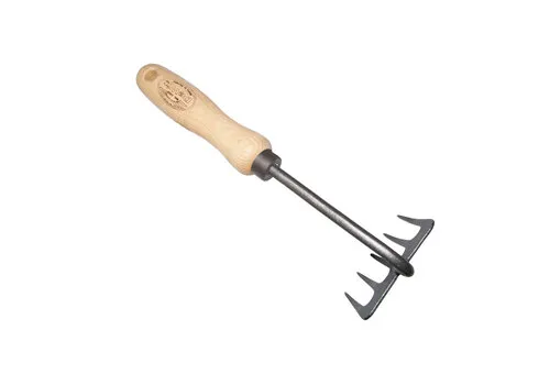 De Wit Handhark gesmeed 5 tands essen handvat 14cm