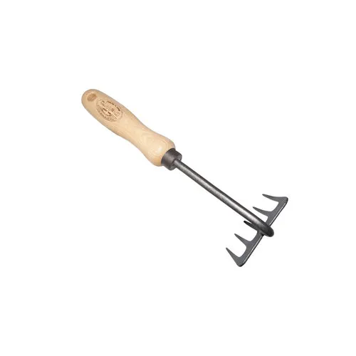 De Wit Handhark gesmeed 5 tands essen handvat 14cm