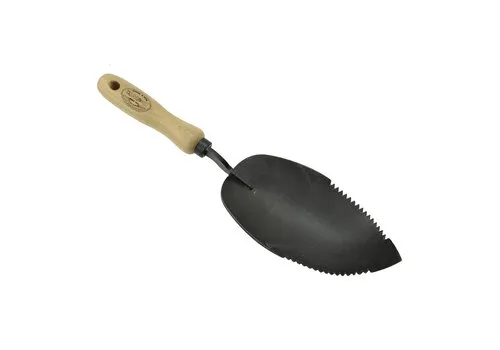 De Wit Potgrondschep Met Gekartelde Snede En Essen Handvat 14 cm