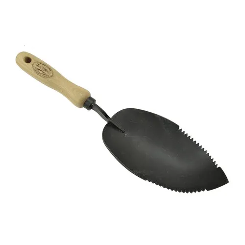 De Wit Potgrondschep Met Gekartelde Snede En Essen Handvat 14 cm