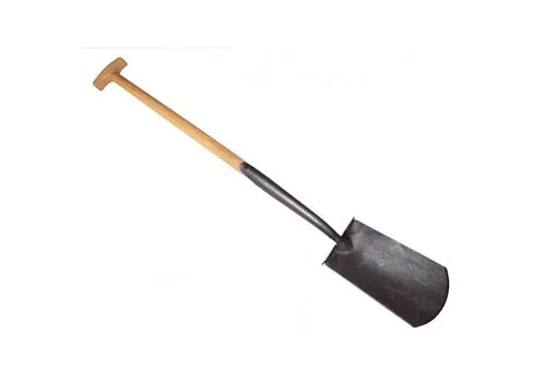 De Wit Zwanehals spade met lip essen steel 75cm
