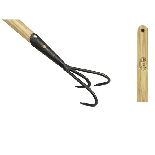 De Wit Cultivator met 3 tanden en essen steel 150 cm