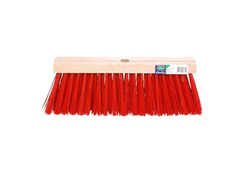 MM Eurotool Stadsbezem kunstvezel rood