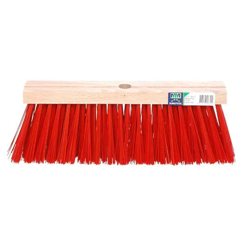 MM Eurotool Stadsbezem kunstvezel rood