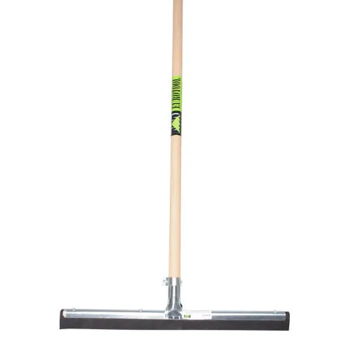 MM Eurotool Vloertrekker Metaal 45 Centimeter Zwarte Rubber Met Steel 150 Centimeter