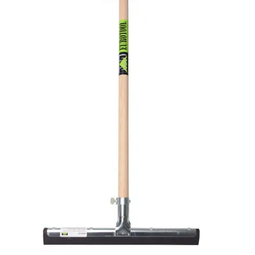 MM Eurotool Vloertrekker Metaal 35 Centimeter Zwarte Rubber Met Steel 150 Centimeter