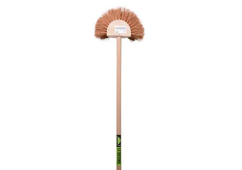 MM Eurotool Raagbol FSC 12.5 Centimeter Hout Cocos Met Houten Steel 200 Centimeter