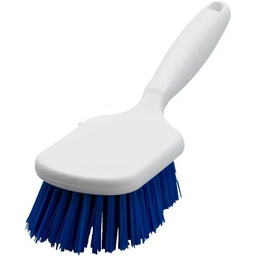 MM Eurotool Hygiene Handborstel Met Korte Steel 25 Centimeter Blauw