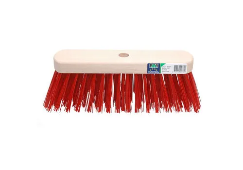 MM Eurotool Straatbezem FSC 29 cm kunstvezel rood