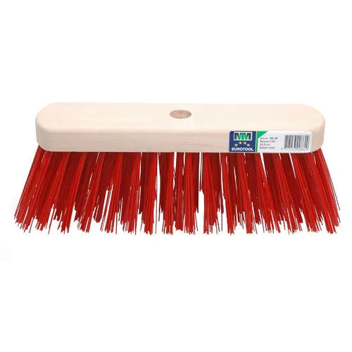 MM Eurotool Straatbezem FSC 29 cm kunstvezel rood