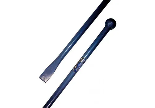 De Wit Stootijzer Rond 120 Centimeter Met Knop En Beitel