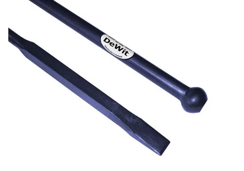 De Wit Stootijzer 140 Centimeter Met 40 Centimeter Vierkant Knop En Beitel