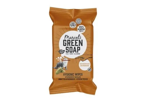 Marcel's Green Soap Schoonmaakdoekjes Sandelhout & Kardemom 60 Stuks