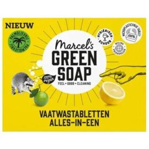 Marcel's Green Soap Vaatwastabletten All-In-One 25 Stuks