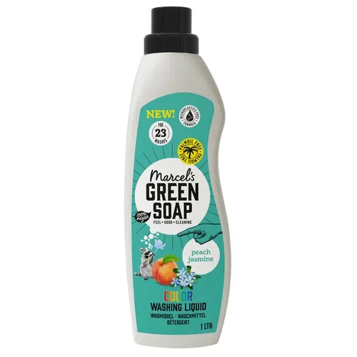 Marcel's Green Soap Wasmiddel Kleur Perzik en Jasmijn 1000 ML