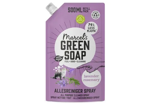 Marcel's Green Soap Allesreiniger Spray Lavendel & Rozemarijn Navulling 500 ML