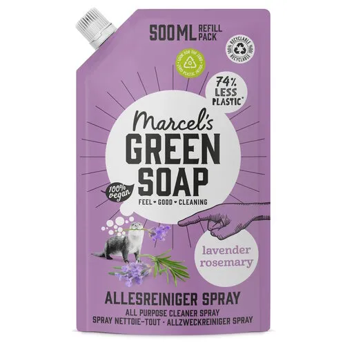 Marcel's Green Soap Allesreiniger Spray Lavendel & Rozemarijn Navulling 500 ML