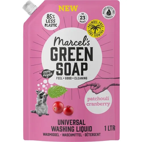 Marcel's Green Soap Wasmiddel Patchouli & Cranberry Navulling 1 Liter