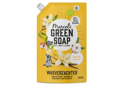 Marcel's Green Soap Wasverzachter vanille & katoen navulling 750 ML