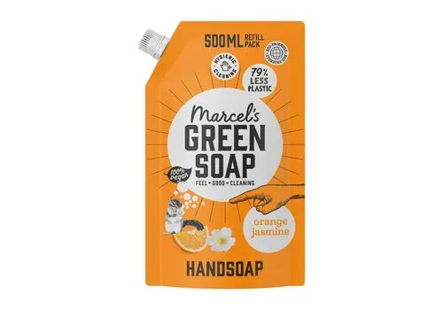 Marcel's Green Soap Handzeep Sinaasappel & Jasmijn Navulling 500 ML
