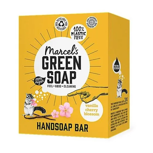Marcel's Green Soap Handzeep Bar Vanille & Kersenbloesem 90 Gram
