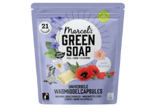 Marcel's Green Soap Wascapsules Wilde Bloemen 21 Capsules