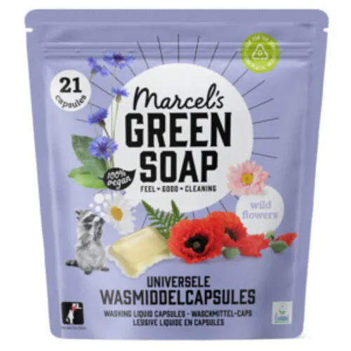 Marcel's Green Soap Wascapsules Wilde Bloemen 21 Capsules