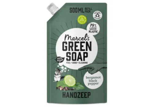 Marcel's Green Soap Handzeep Bergamot & Black Pepper Navulling 500 ML
