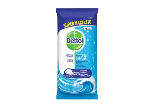 Dettol Multi Reinigings Maxi Doekjes Oceaan 110 Stuks