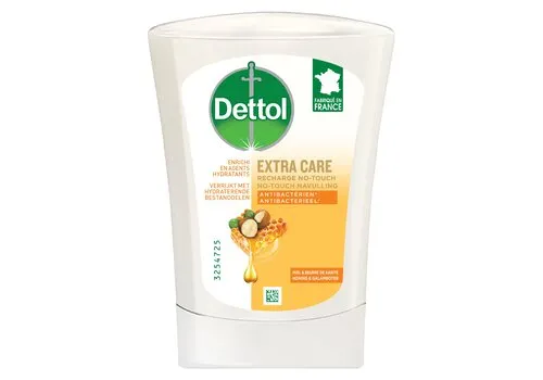 Dettol No-Touch Handzeep Refill Extra CareHoning & Galamboter 250 ML