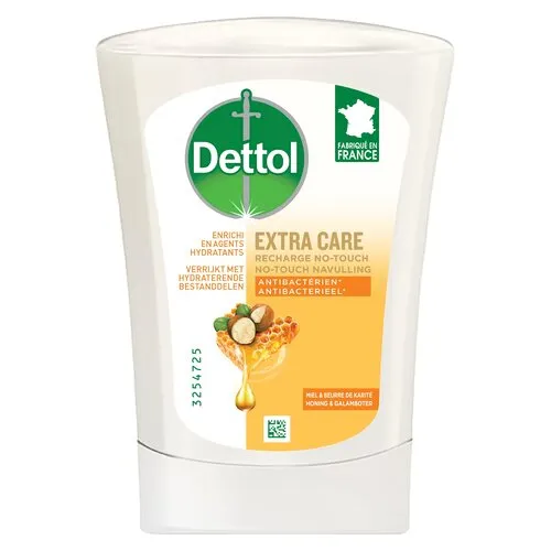 Dettol No-Touch Handzeep Refill Extra CareHoning & Galamboter 250 ML