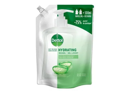 Dettol Hydraterende Wasgel Aloë Vera Navulling 500 ML